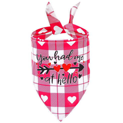 Valentine's Day Dog Bandana Love Puppy Scarf